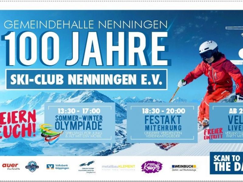 Plakat zum 100-jährigen Jubiläum am 14. September